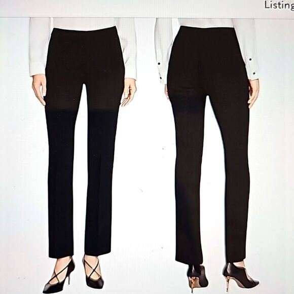 Lafayette 148 Irving stretch wool pants black size 4 - Picture 1 of 10